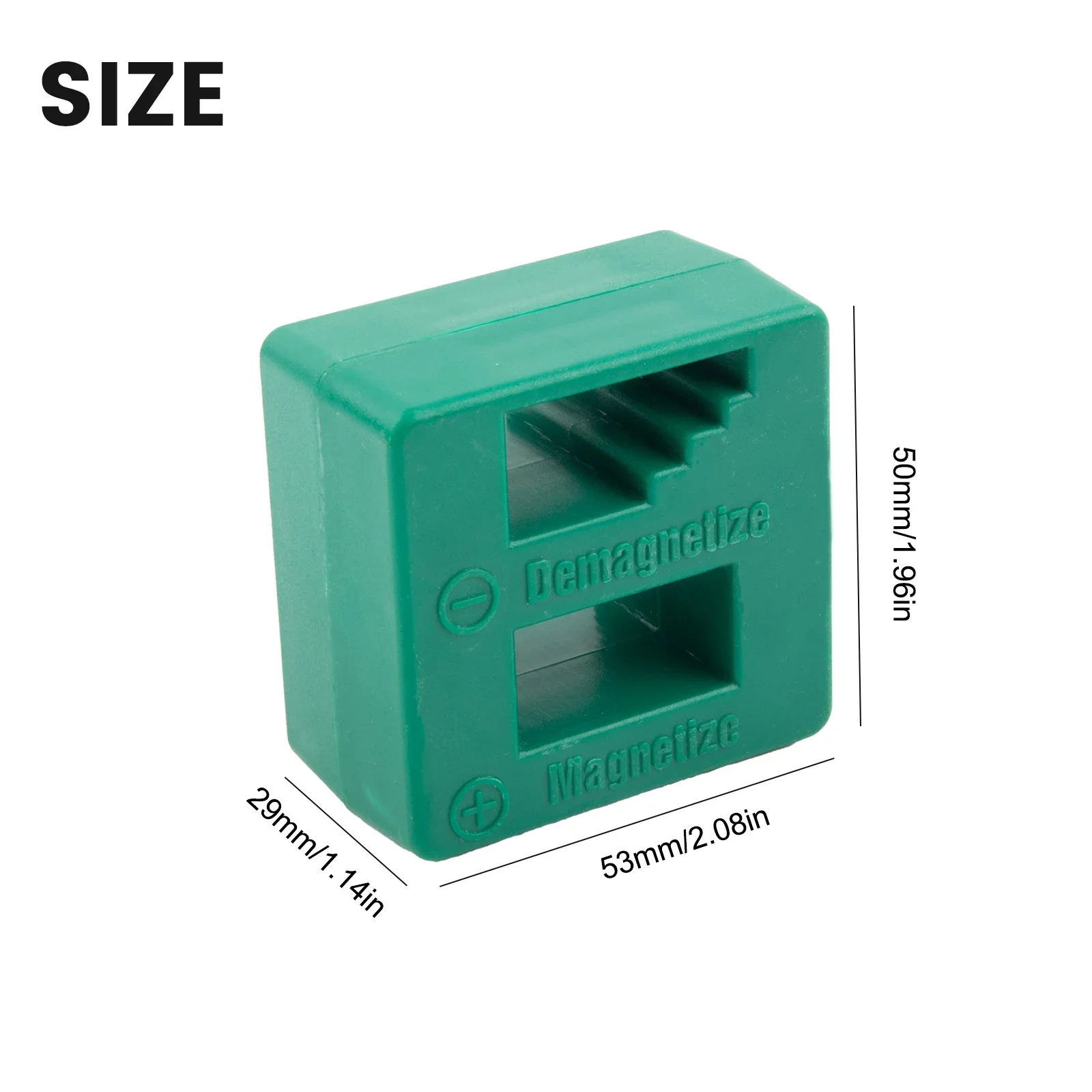 

New 2 In 1 Screwdriver Magnetizer Degaussing Demagnetizer Change Magnetism Tool Green Screwdriver Magnetic Pick Up Tool