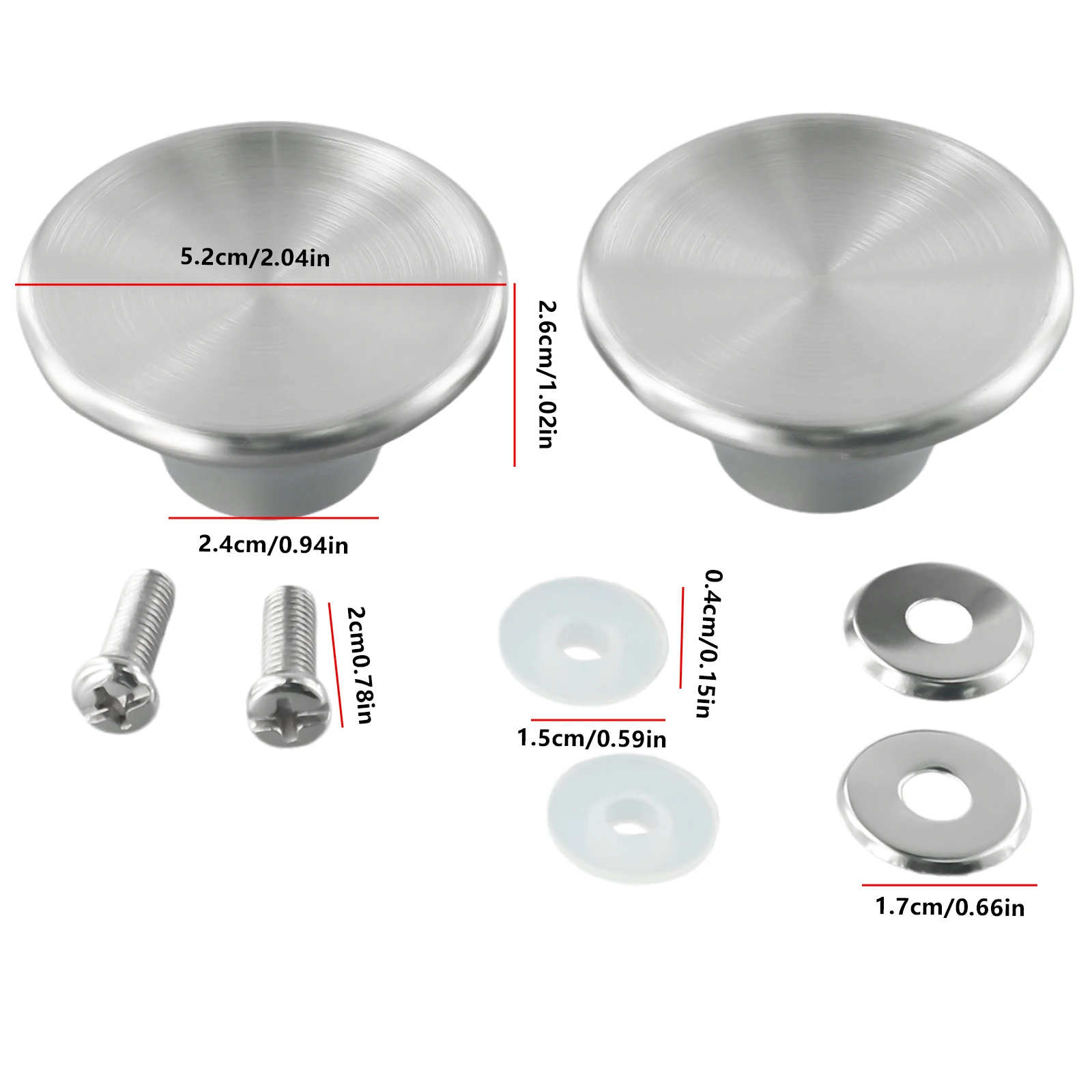 2PCS Dutch Oven Knob Stainless Steel Pot Lid Replacements Knob For Le Creuset For Aldi For Lodge Knob Pot Lid Handles