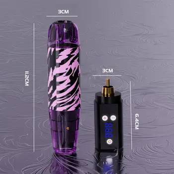 Kompletní tetovací sada Goldplume, bezdrátová tetovací strojková sada, tetovací pistole s tetovacím napájecím zdrojem 1500 mAh, 10 tetovacími jehlami a 7 lahvičkami tetovacího inkoustu a dalším tetovacím příslušenstvím, kompletní tetovací sada vhodná pro začátečníky i tetovací mistry 10 nejlepší prodej Dětský tetovací strojek - №5