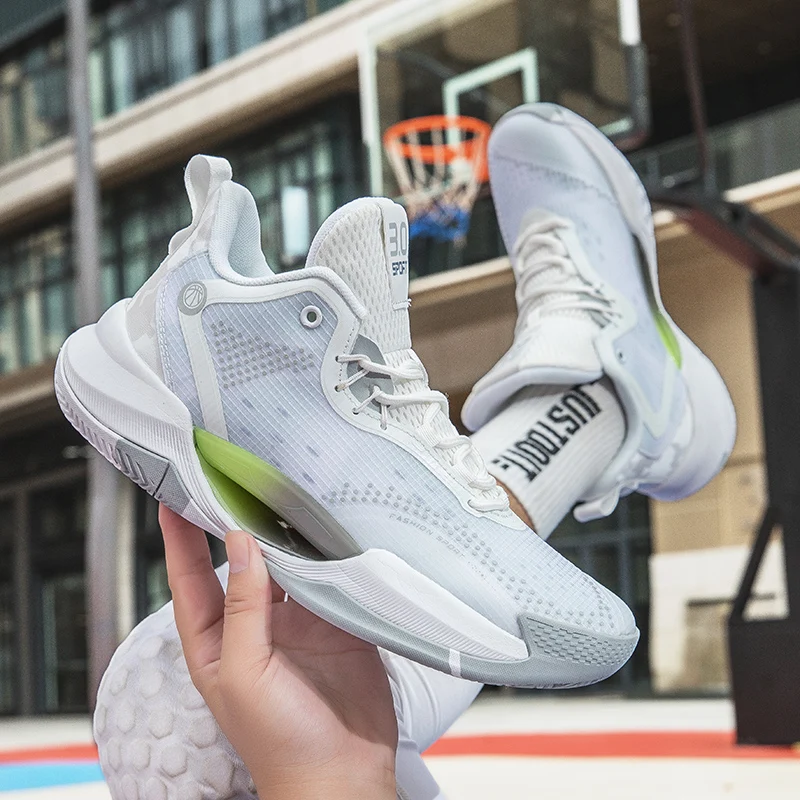 

Classic Brand Comfortable Anti Slip Basketball Training Shoe Designer Mid Top Basketball Shoe Unisex Gym Basketball Boots 36-45