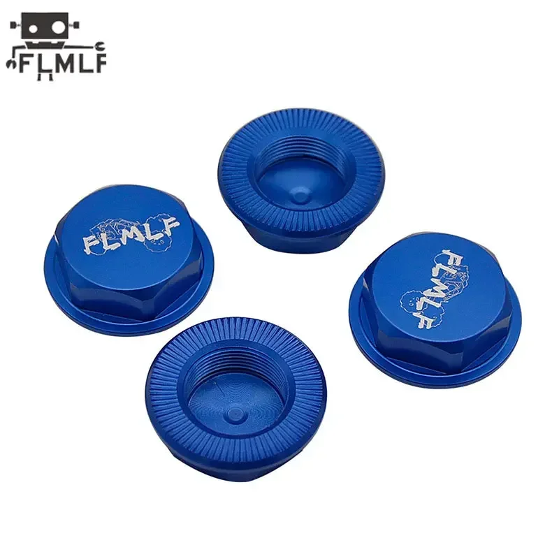 FLMLF CNC Metal Rc Car Wheel Nut Set of 24MM Adapter for 1/5 HPI ROFUN BAHA ROVAN KM BAJA 5B 5T 5SC Truck Parts