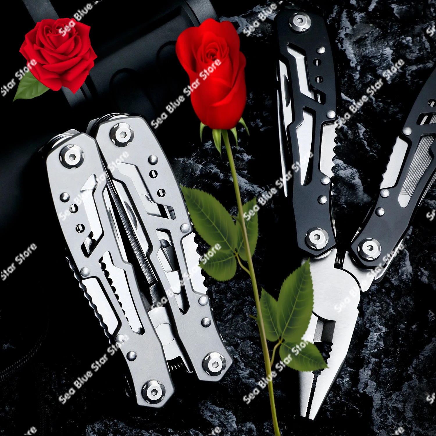 Stainless steel multi-function pliers outdoor folding portable combination multi-functional pliers hardware tools