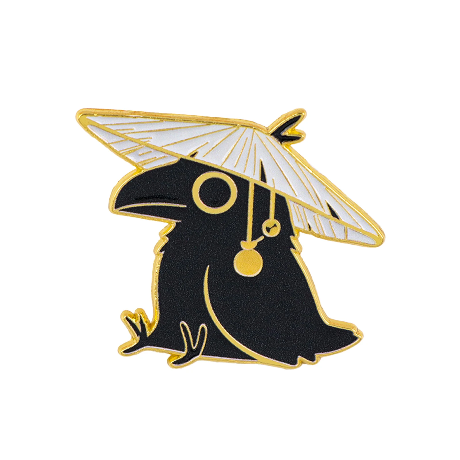 Stained Glass Style Bird Enamel Pin Gothic Crow Brooch for Art Lovers Backpack Decoration Gift Colorful Jewelry