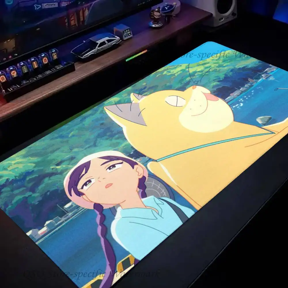 Anime G-Ghost Cat Anzu Mousepad Non-slip Suitable For Office Computers Laptops E-sports Game Desk Mats XXL Keyboard
