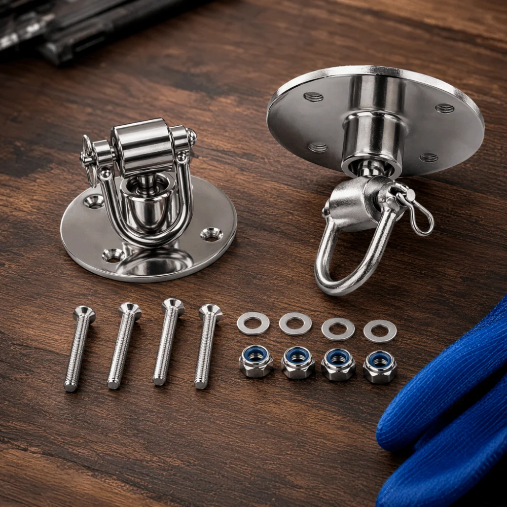 13pcs Iron Construction Speed Bag Swivel Swivel Design Easy Installation Ceiling Mount Hook Mount Bracket Ceiling Mounted