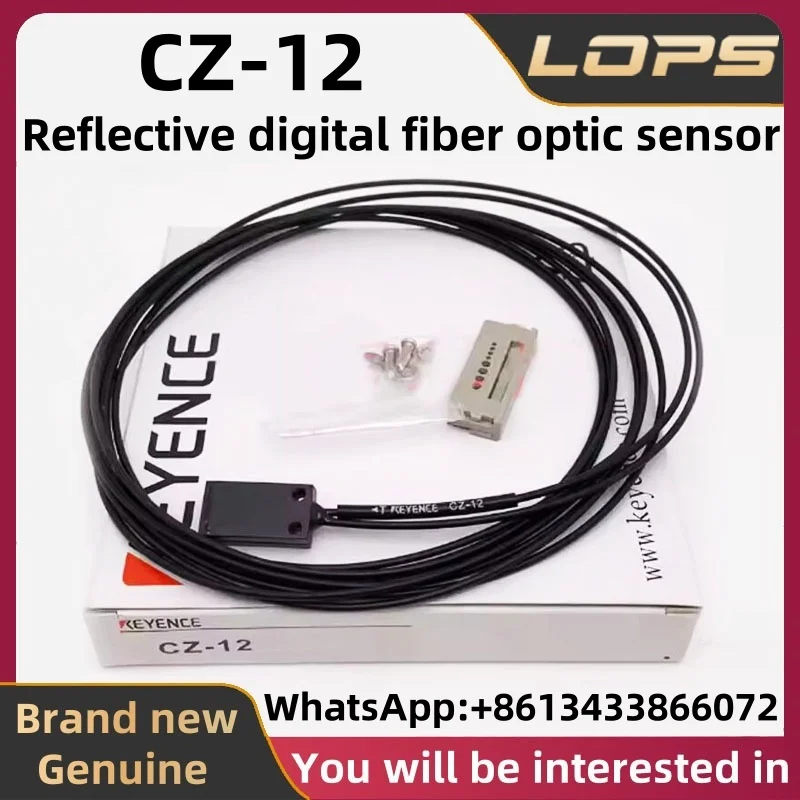 CZ-12 KEYENCE Reflective Digital Fiber Optic Sensor; available in large quantities, consult for details