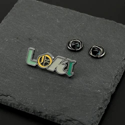 Creative Cartoon Loki Enamel Marvel Hard Enamel Pin Badge Brooch DIY Backpack Collar Lapel Pin Party Gift