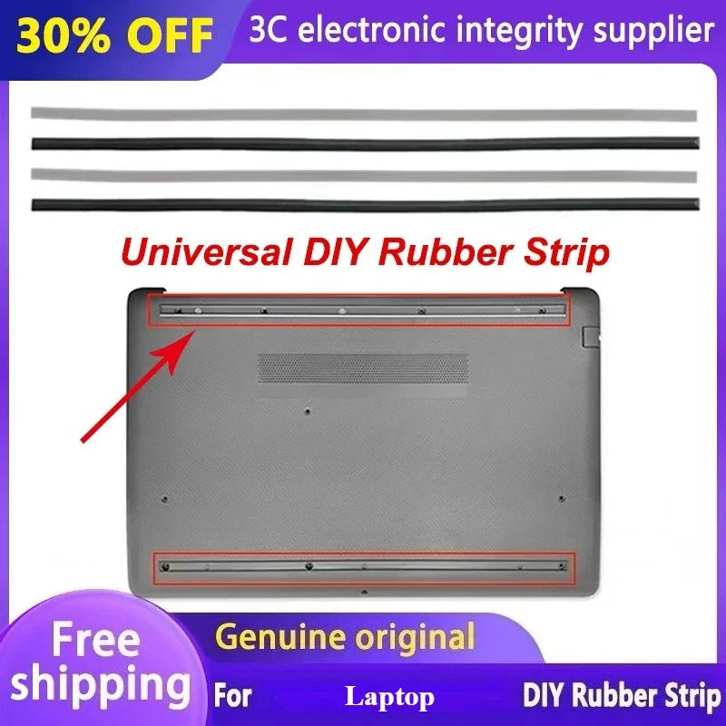 

1pcs/2pcs Universal Laptop DIY Rubber Strip for Laptop Bottom Case Foot Pad Surface Laptop Rubber Foot Pad Back Case Replacement