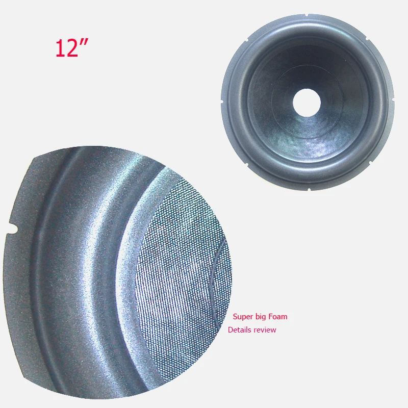 2 sztuk/partia 12 Cal 3000 watów mocny Subwoofer papierowy stożek 305mm 50mm otwór czerwony duży piankowy głośnik akcesoria