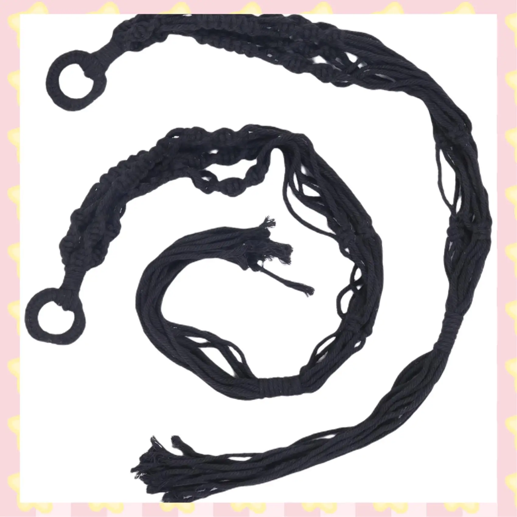 

AB51 Plant-Linked Indoor And Outdoor Hanging Flowerpot Basket Cotton Rope, Garland Plant Stand, 6 Pieces