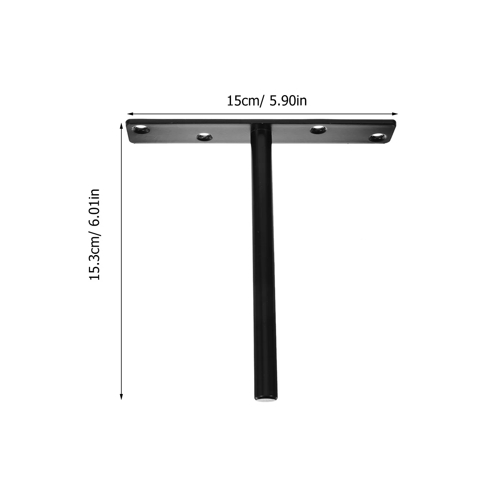2Pcs Metal Invisible Shelf Brackets Heavy Duty Floating Shelf Bracket Wall Mount Support for Wood Shelves Brackets for Wood