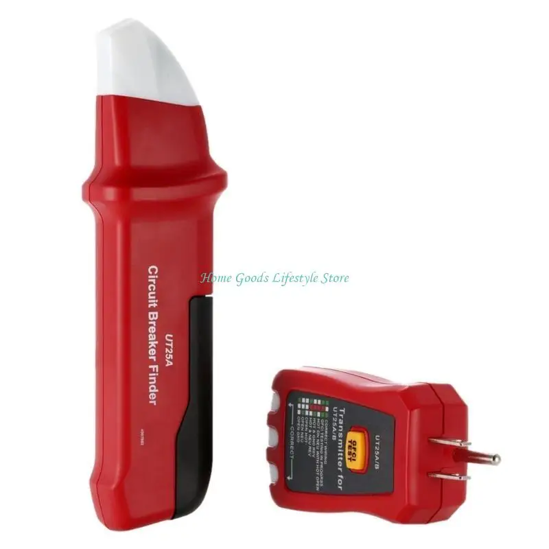 E74E AC90-120V Adjustable Sensitivity GFCI Outlet Socket Tester Finder Tracer Tool Set Beeper Indication