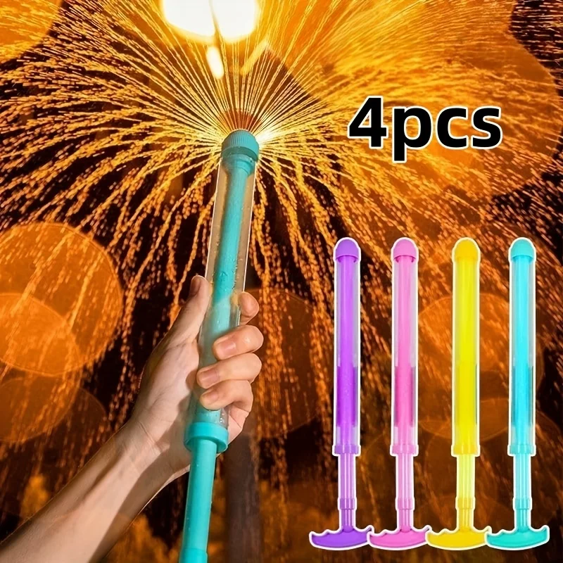 4pcs set of colorful water spray equipment - suitable for parties, water parks, games, and romantic celebrations