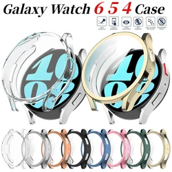 Coque en silicone souple pour Samsung Galaxy Watch 6 4 5 6 40 44mm, étui protecteur d'écran, couverture complète