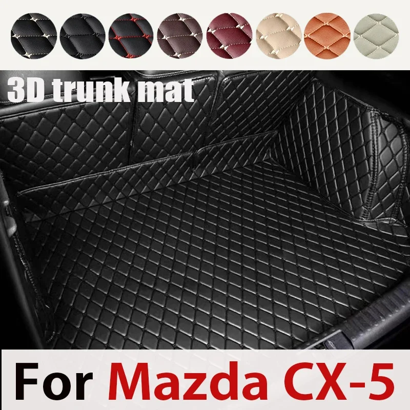 

Car Trunk Mats For Mazda CX-5 CX5 KF 2017~2023 Tray Carpet Interior Trunk Window Pads Waterproof Protective Pad Car Accessories