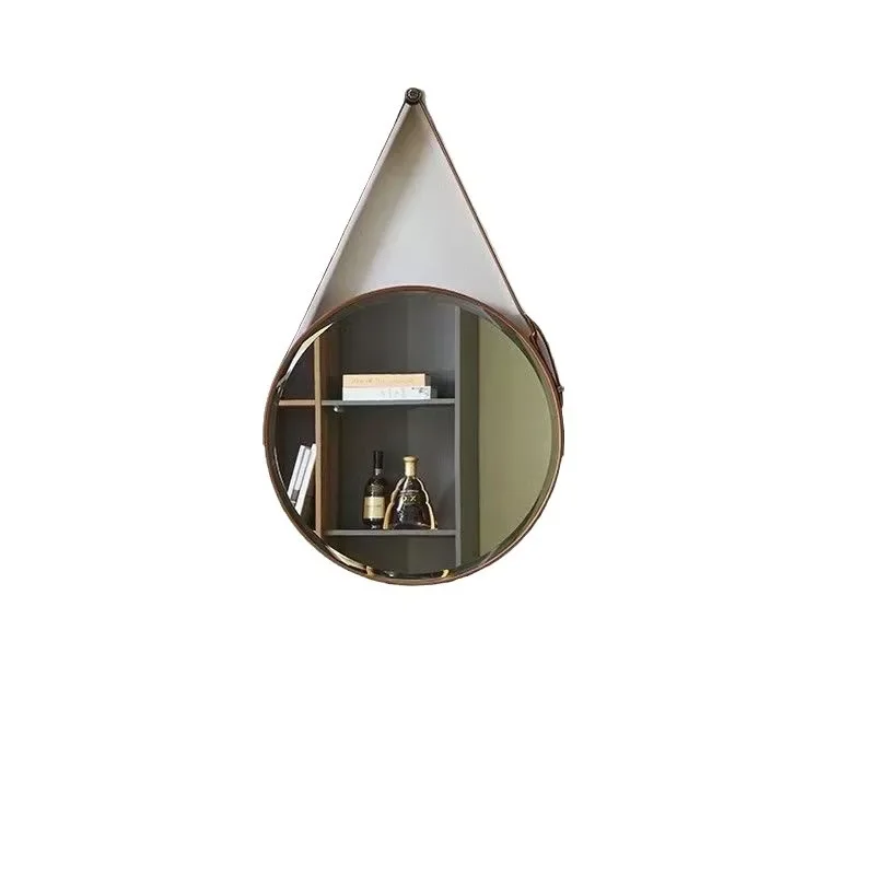 

Nordic vanity mirror beauty wall-mounted bathroom round wall-mounted bathroom