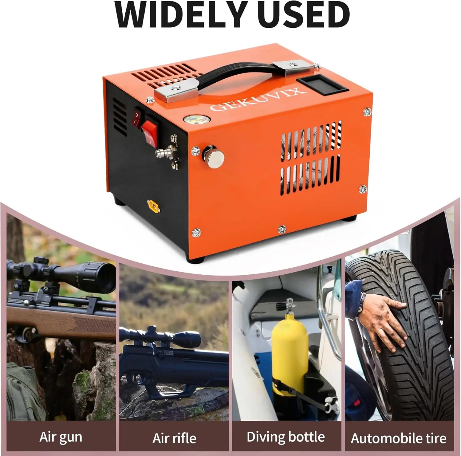 Pcp ضاغط الهواء 4500psi شاشة عرض LED مرشح صغير ضاغط السيارة 12 فولت تيار مستمر 30mpa 300bar 4500psi مضخة Pcp #5