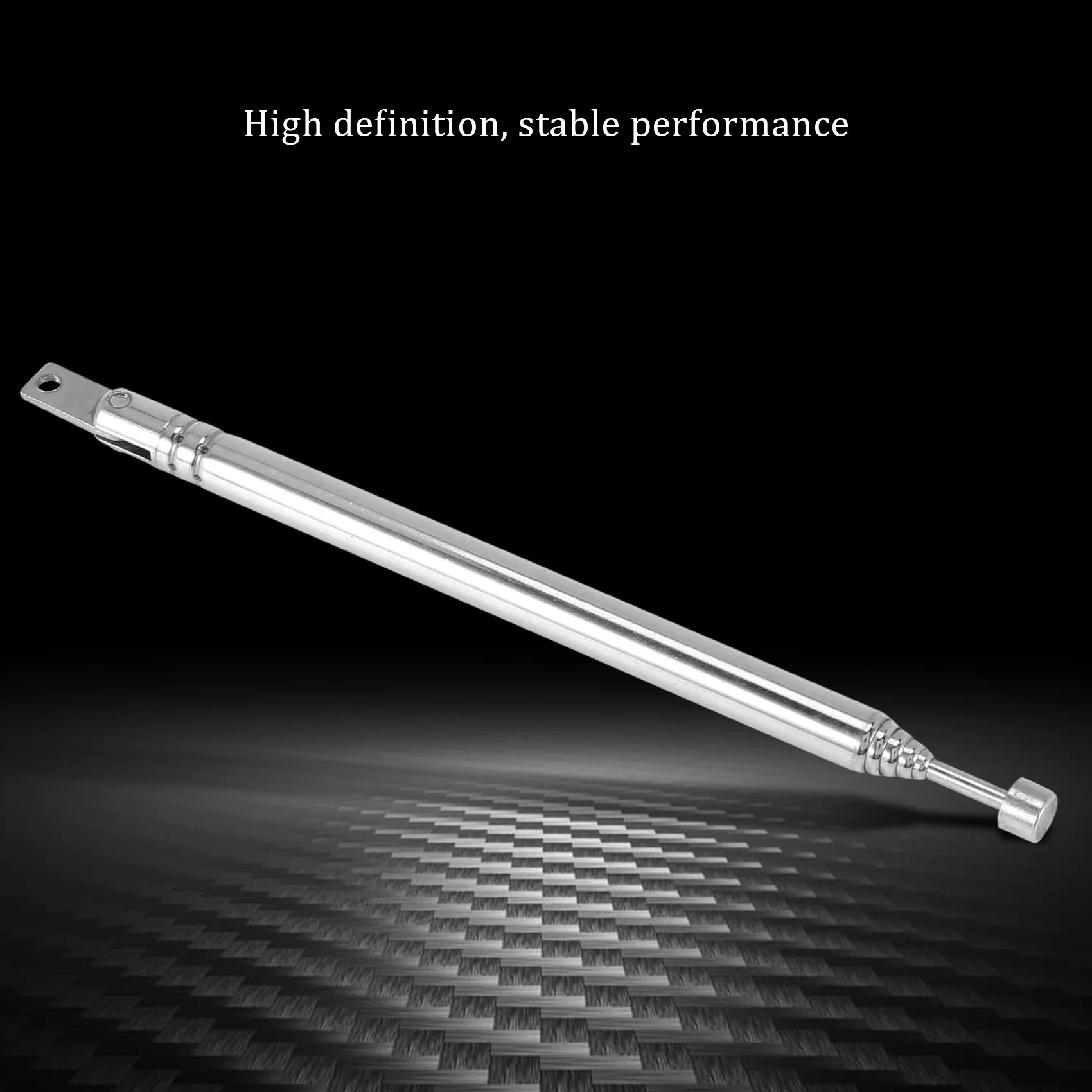 ABSQ 교체 텔레스코픽 안테나, 라디오 TV용 공중 안테나, 39cm, 6 섹션