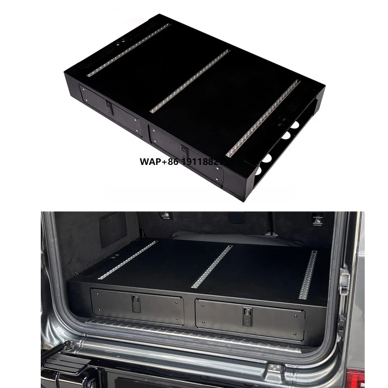 

2025+ G Class W465 Trunk Storage Box Stainless Steel Sports Organizer for G63 G450 Universal Interior Upgrade 1-3 Compartments