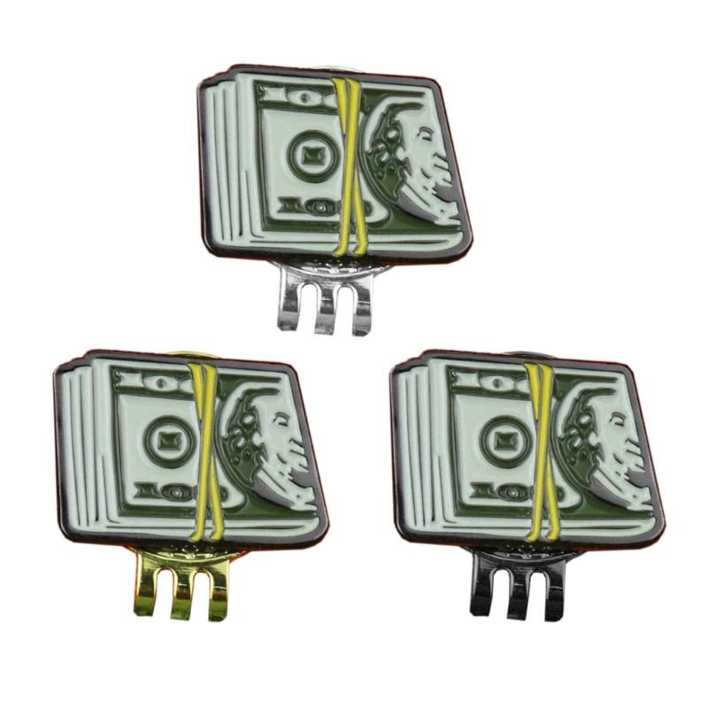 Dollar Bill Golf Markers and Hat Clip Golf Putting Alignment Aiming Clip Courts Gift for Men Women