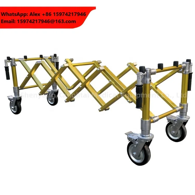 KLT-GCJCasket Church Truck Fordable Morgue Funeral Coffin Stretcher Trolley