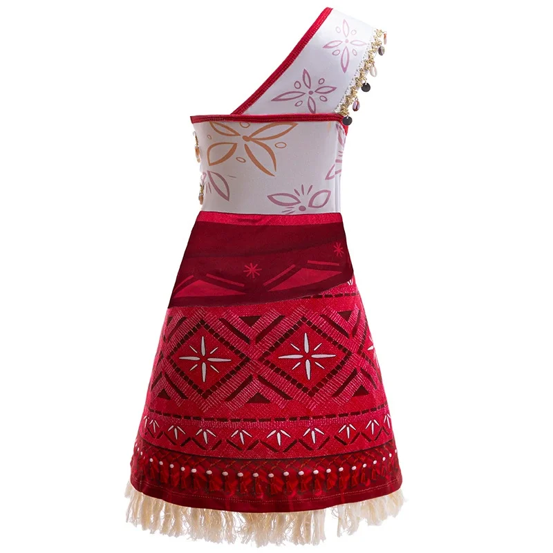 New Movie Girl Dress 2026 Halloween Party Ocean Adventure Costume Princess Clothes Children Vaiana Outfit Dress image 3