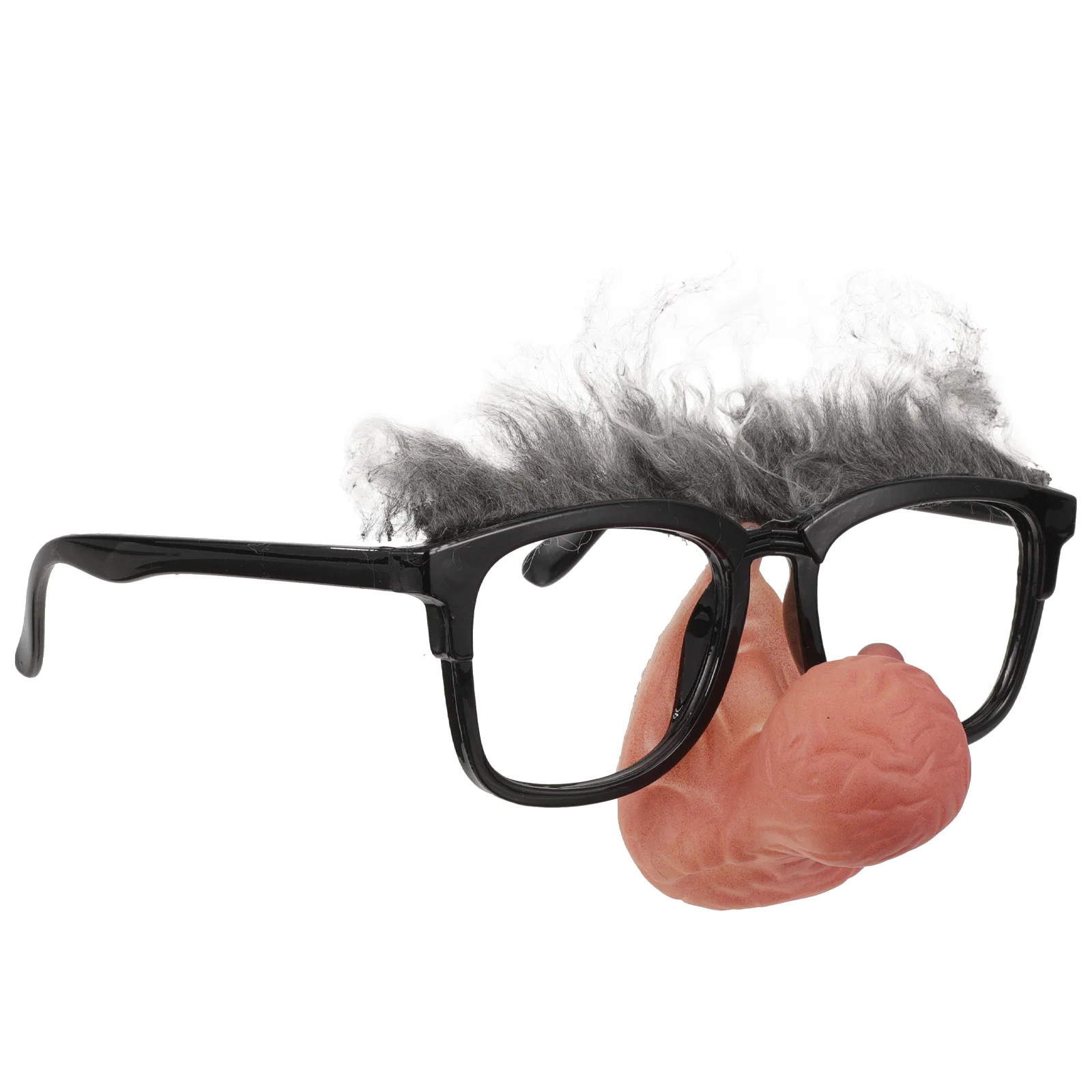 Lunettes de clown drôles en forme de grand antarctique, accessoires de fête professionnels, accessoires de scène pour Noël, fête d'Halloween, noir