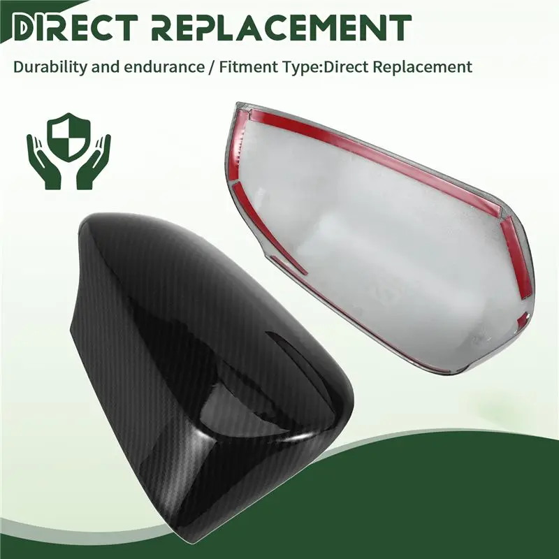 Top-Rated For Toyota PRIUS C AQUA ABS Carbon Fiber Car Exterior Rearview Mirror Cover Wing Mirror Covers Caps