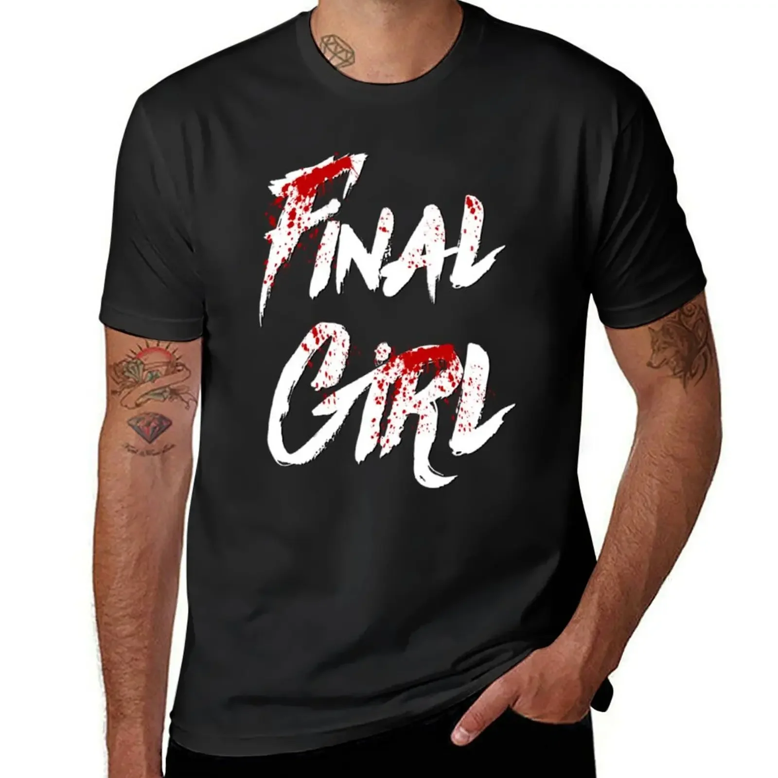 

final girl (bloody) T-Shirt sublime blue archive cotton t shirt men