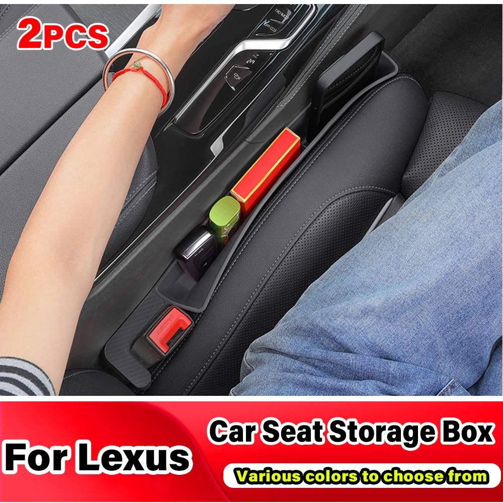 Car Seat Crevice Gap Filler Storage Box Lipstick Wallet Phone Cigarette Organizer Accessories For Lexus RX IS250 CT200h RX300 ES