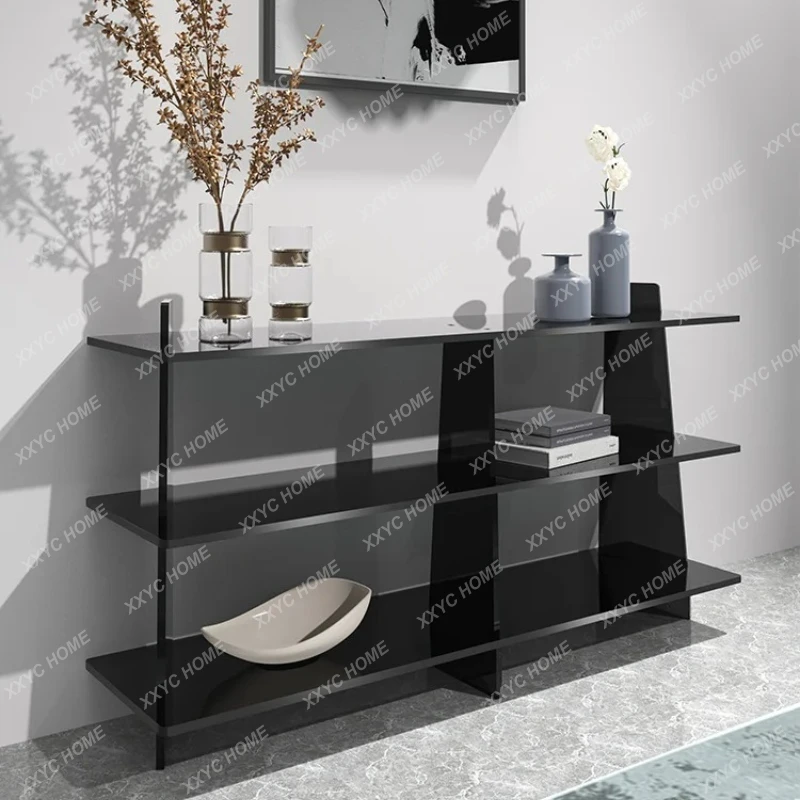 Modern Minimalist Acrylic Bathroom Punch-Free Multi-Layer Storage Rack Living Room Floor Wall Storage Display Shelf she