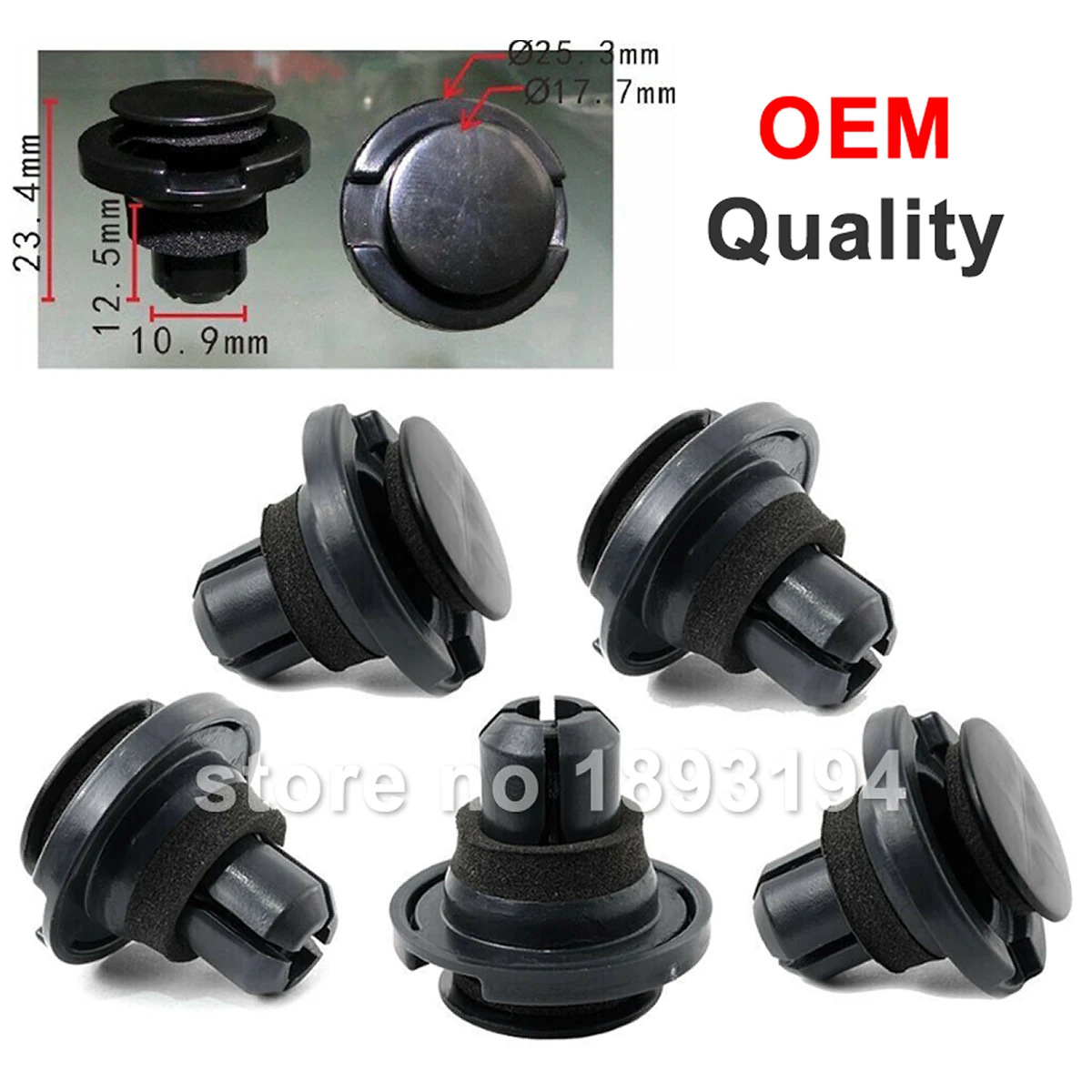 2/10x OEM 2006-2018 for Subaru Exterior Rocker Molding Clip for Impreza Legacy 909140055