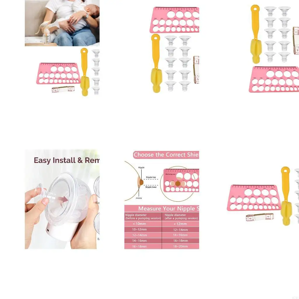 

97be 1 Установите эргономичные фланцевые вставки редукторы для молочных насосов 5 размеров 13/15/17/11/21 мм