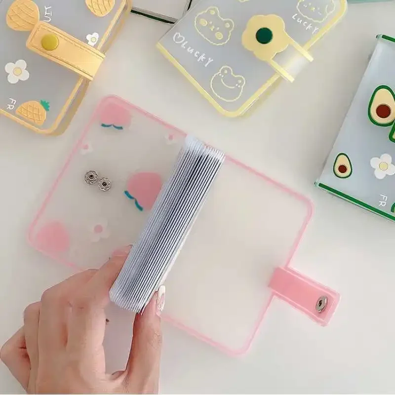 Mini Photo Album 20 Pockets 3 Inch Album PVC Photocard Holder Women ID Credit Card Holder Photocard Binder