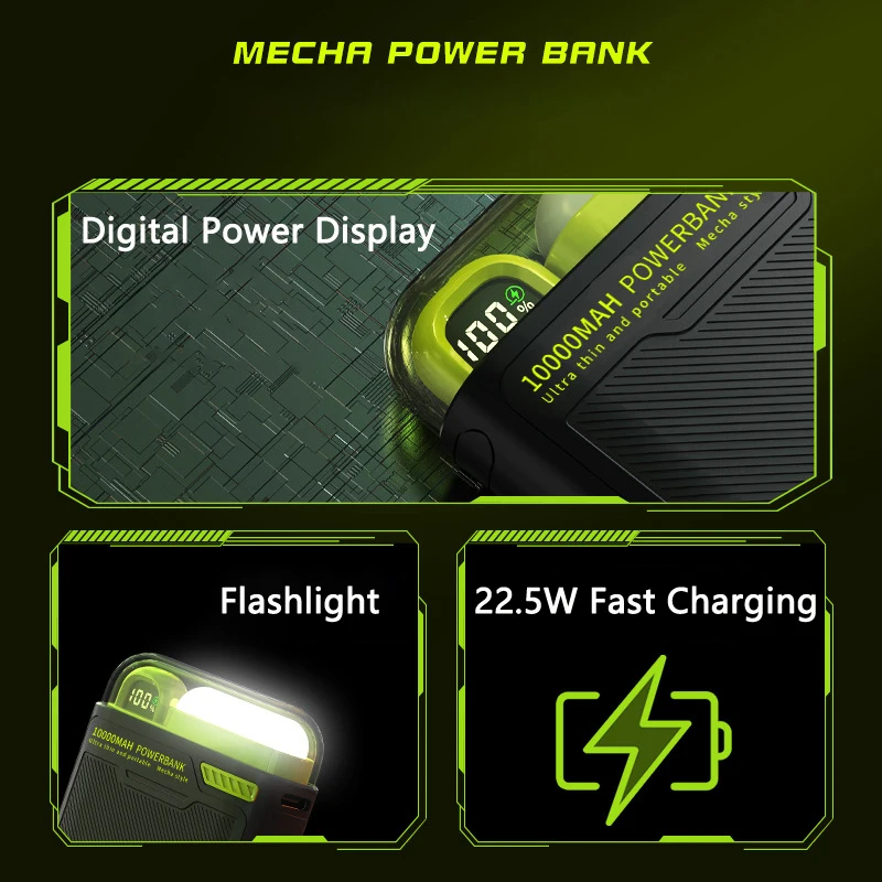 10000mAh Magsafe パワーバンク 磁気ワイヤレス 22.5W 急速充電器 iPhone 17 16 Samsung Huawei Xiaomi対応 LEDライト付き