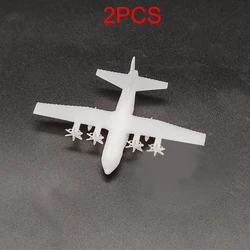2PCS 1/2000 700 400 350 Scale C-130 Hercules Tactical Transport Aircraft Resin Model Airfreighter Plane Miniature Decoration Toy