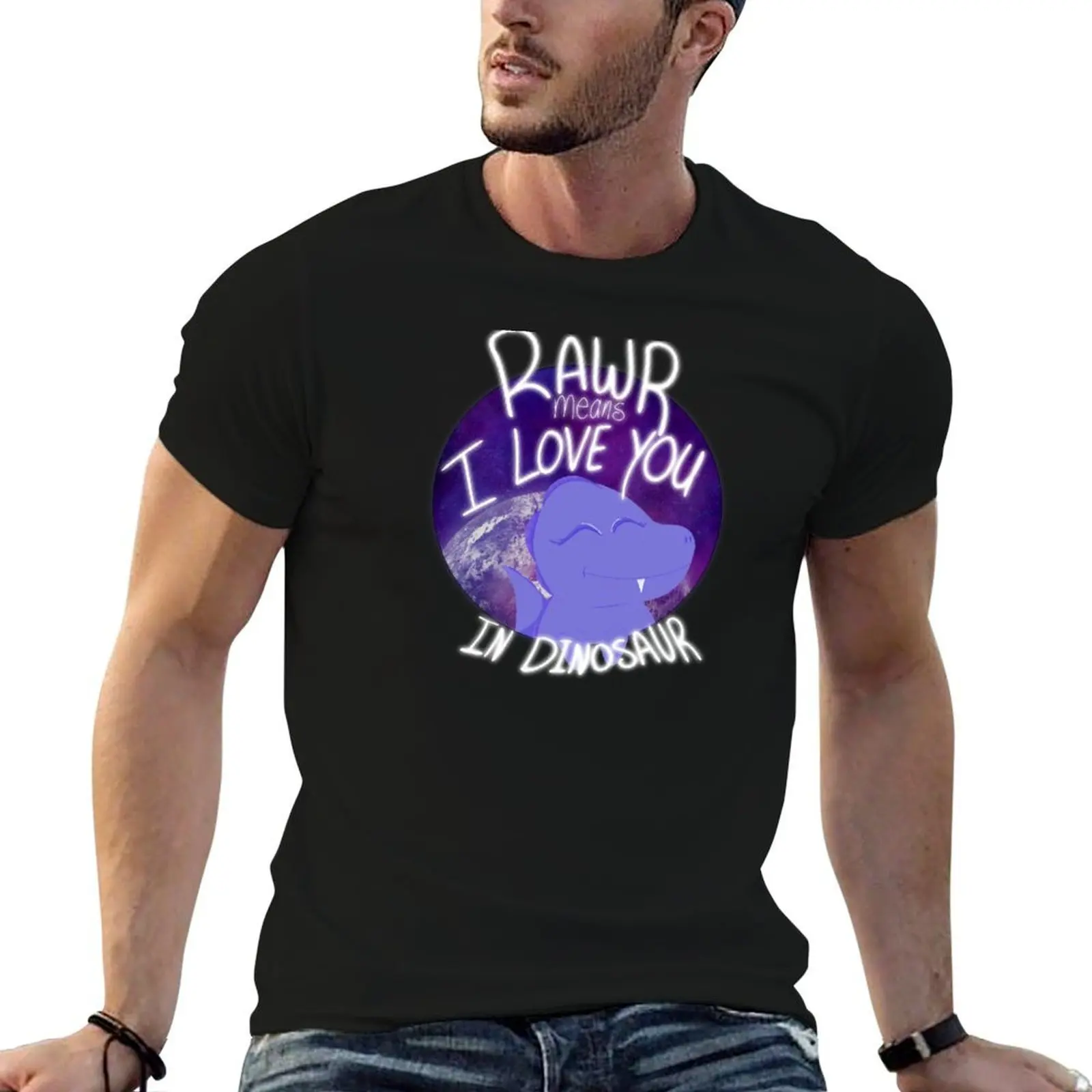 

Rawr Means I Love You T-Shirt men t shirt cotton 100% man t shirt designer T-Shirt