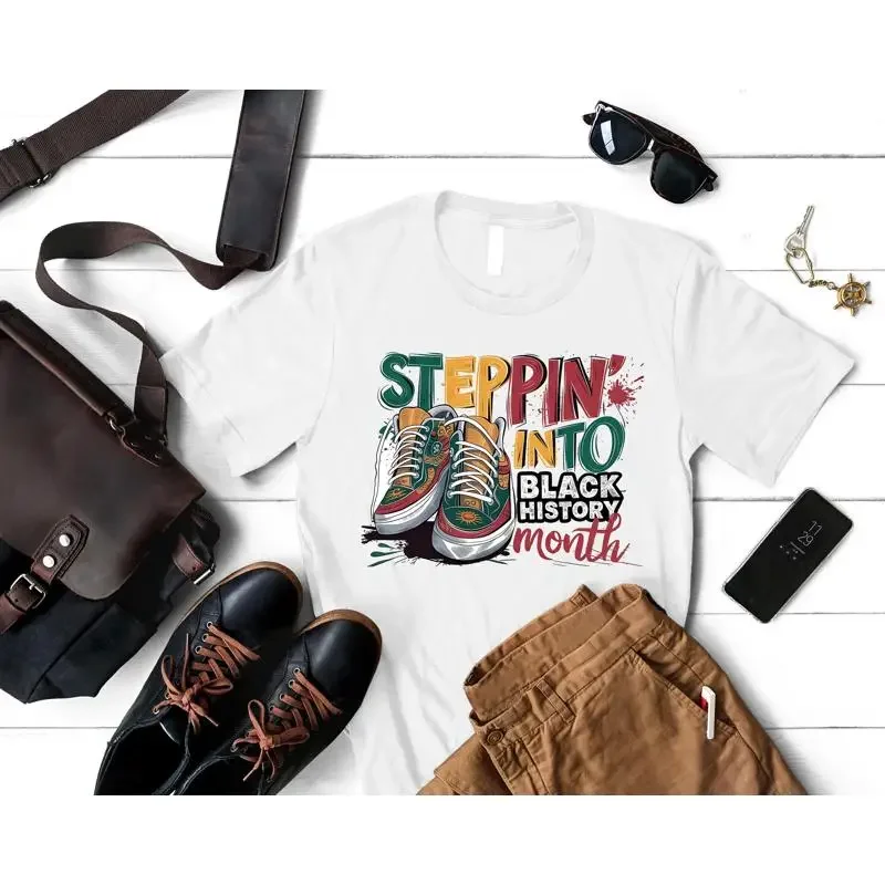 Stepping Into Black History Month T Shirt Inventors Juneteenth Lives Matter