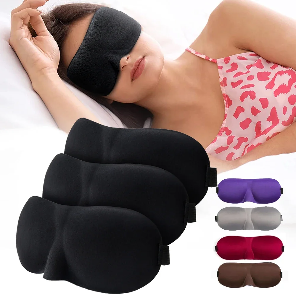 

1-3pcs Sleep Eye Mask Blockout Eye Mask for Side Sleeper Women Men Portable Blindfold Travel Sleeping Aid Eye Cover Slaapmasker