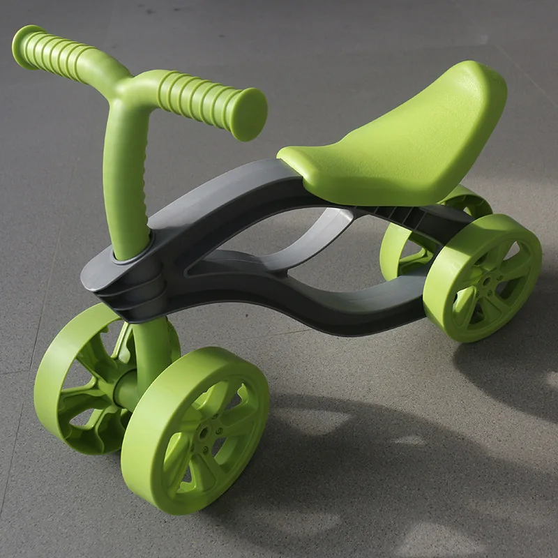 Four-Wheels Scooter 1-3 Years Old Kids Balance Bike Walker Infant Scooter No Pedal Bicycle For Kids Outdoor Ride On Toys Cars