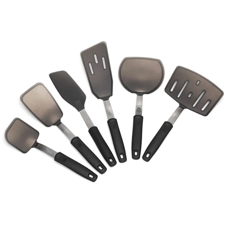 

AB34-Flexible Silicone Turner Spatula Heat-Resistant Non-Stick Kitchen Utensils, Flippers For Cooking And Baking