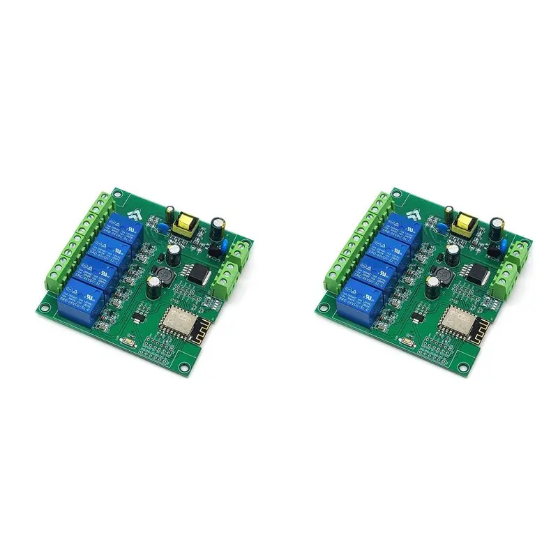 

Новый Tech 2X 4-канальный ESP8266 WIFI релейный модуль ESP-12F макетная плата AC90-250V/DC7-30V/5V E-Welink приложение дистанционного управления