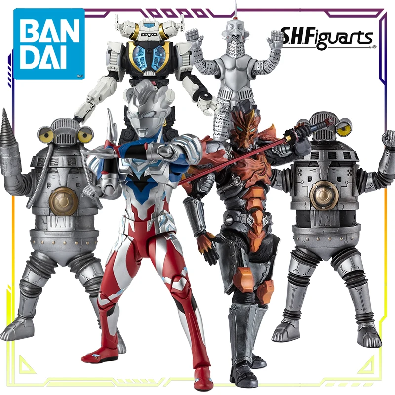 반다이 오리지널 S.H.Figuarts 시리즈 몬스터 특수 공중 기계대전 울트라맨 Z 아머 애니메이션 액션 피규어 모델 장난감