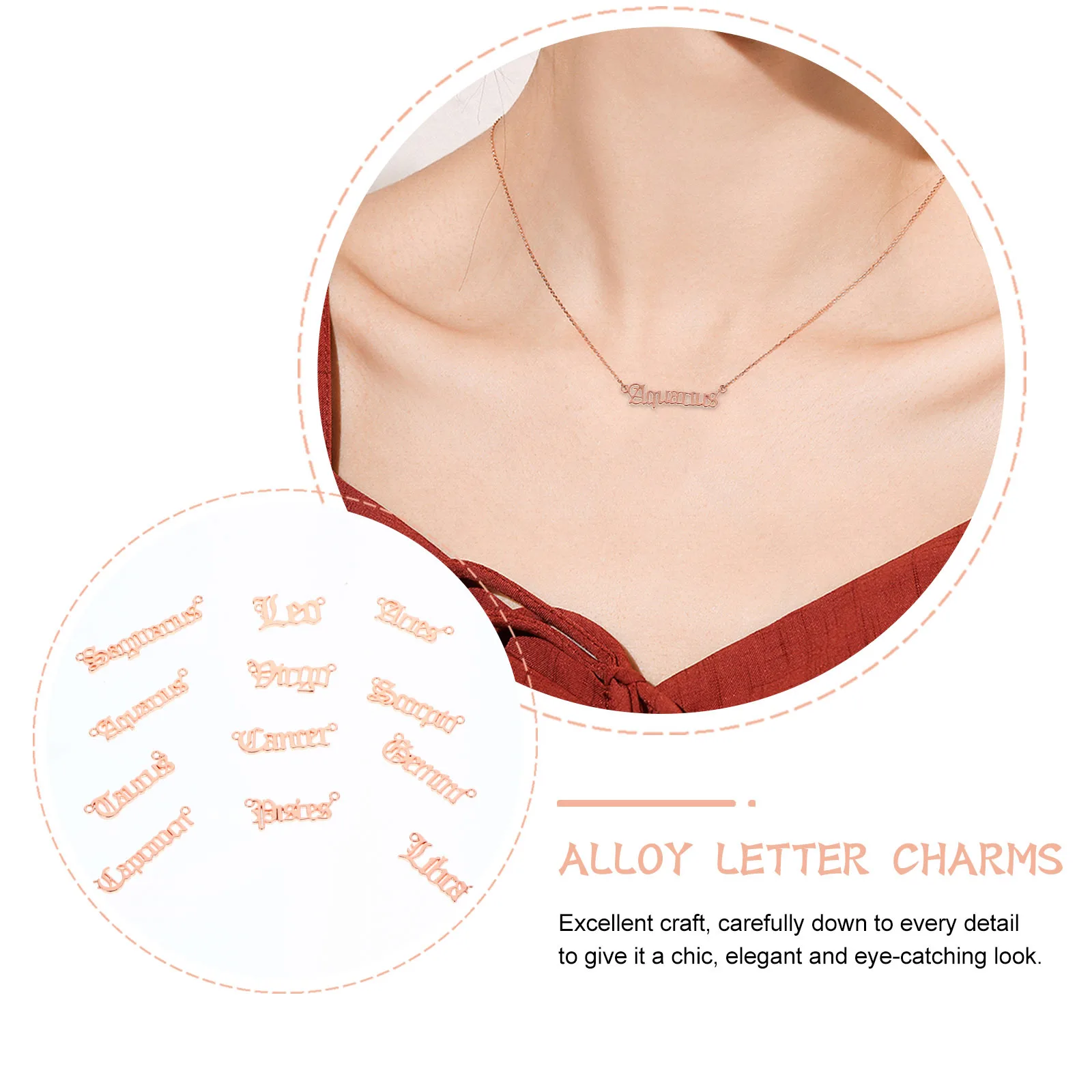 24Pcs Alloy Letter Pendant DIY Jewelry Charms Accessories Supplies for Bracelets Necklaces Earrings Craft