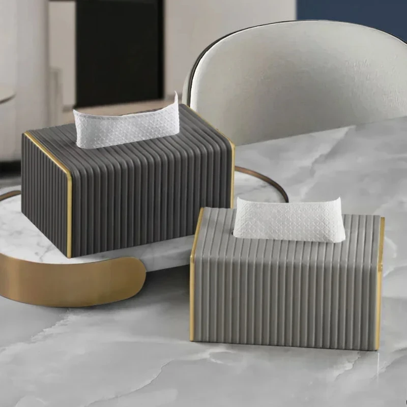 

Кожаная коробка для салфеток в европейском стиле, премиальный тисненый дизайн, роскошный домашний декор, пылезащитный чехол для гостиной, ванной комнаты, отеля