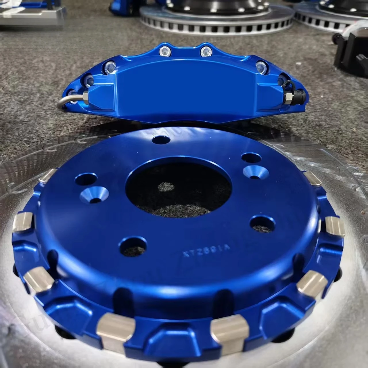 Car Custom Color logo Front Wheel Caliper 4 Piston Big Brake Caliper Kit 302 Rotor for Ek9