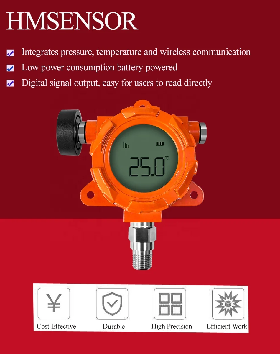 3.6V Digital Wireless Pressure Sensor Temperature Sensor Type Product