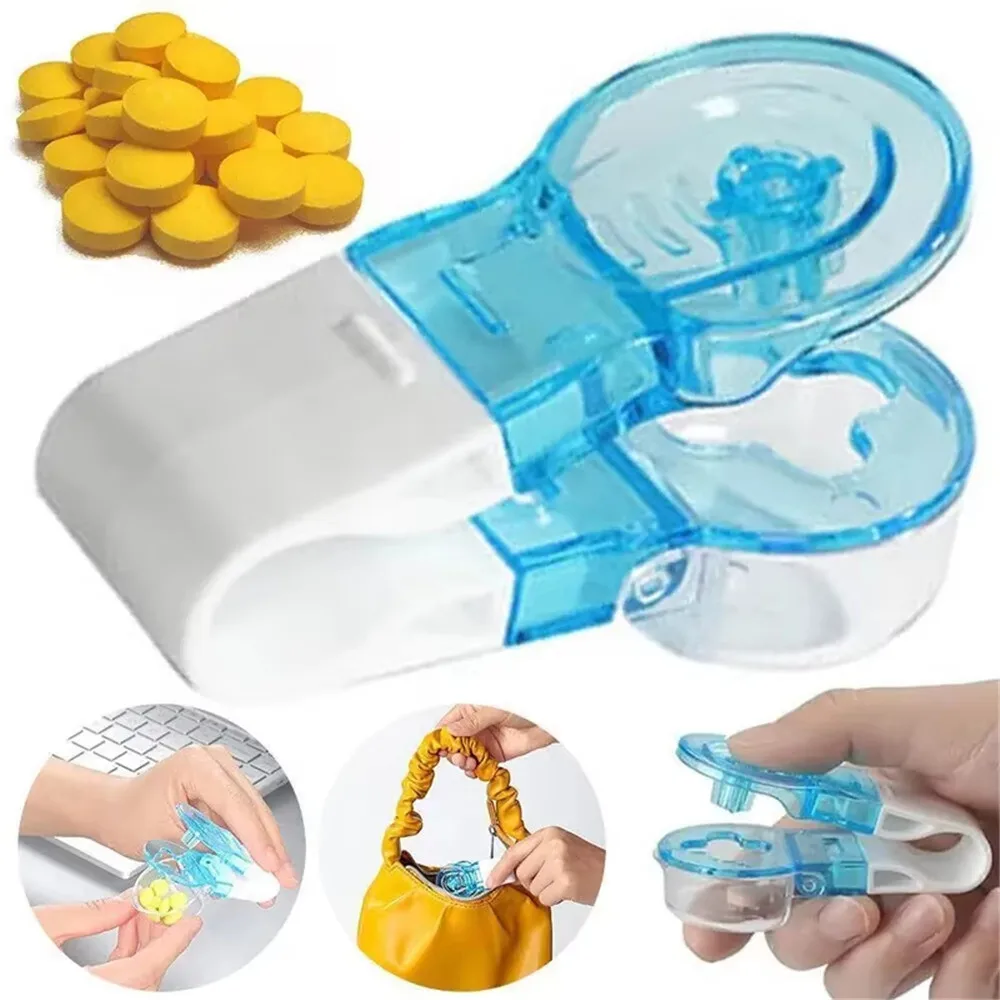 2Pcs Portable Pill Taker Pill Taker Remover Tablet Pill Blister Pack Opener Assistance Tool No Contact Easy To Take Pill Out