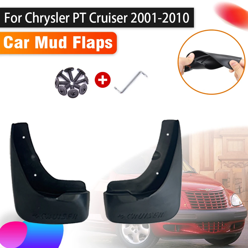 

2PCS Mudguards For Chrysler PT Cruiser Car Accessories 2001~2010 Auto Anti-splash Splash Guard Front Rear Fender Car Accessories