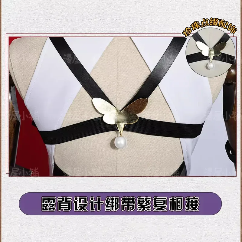 أزياء أنيمي إيفلين التأثيرية شعر مستعار لعبة zzz Zenless Zone Zero Chevalier ملابس موحدة للهالوين بدلة نسائية للحفلات التنكرية